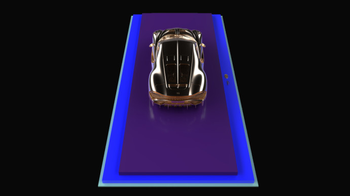 Brangiausias modeliukas pasaulyje? : „Bugatti“ iš gryno aukso pagamino miniatiūrinę automobilio kopiją