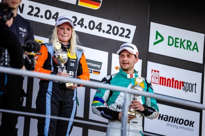 Jonas Karklys Vokietijos „ADAC TCR Germany“ lenktynėse ant podiumo lipo du kartus