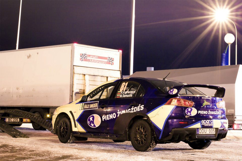 Lietuvių ekipažai startuoja Švedijos ralyje